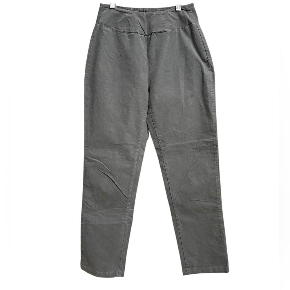 Cut Loose Slim Ankle Corduroy Pants Women's XS Grey Tapered Leg Lightweight Boho